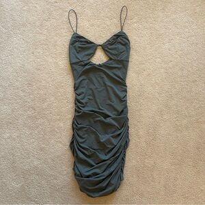 Tiger Mist Cutout Mini Dress🩶